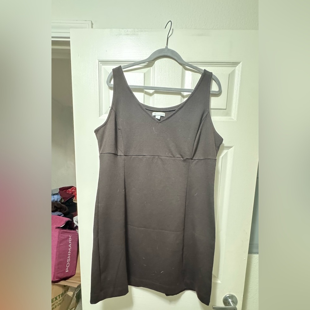 New York & Company Chocolate Brown Mini Dress